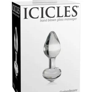 Exclusive Icicles No. 44 Hand Blown Glass Butt Plug - Clear