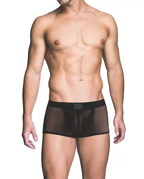 Prowler RED Fishnet Ass-less Trunk - Black MD In Demand