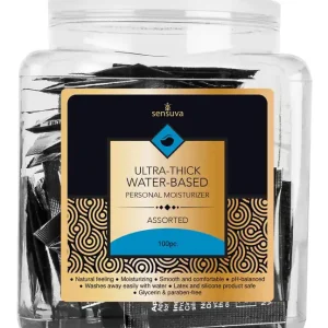 Sensuva Ultra Thick Water Based Tub - Asst. Tub of 100 Markdown