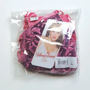 In Demand Strappy Floral Lace Teddy - Pink SM