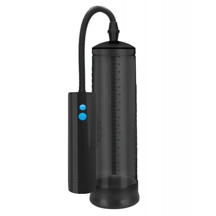 Shots Pumped Rechargeable Extreme Power Pump w/Free Silicone Cock Ring - Black Fan Favorite