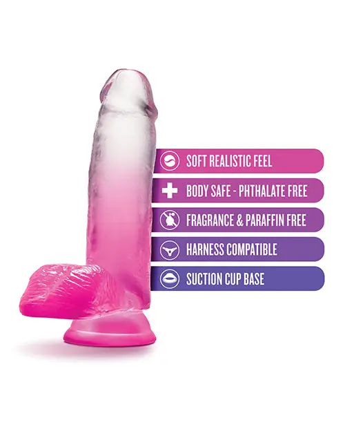 Blush B Yours 7" Sugar Magnolia Dildo - Fuchsia Limited Edition
