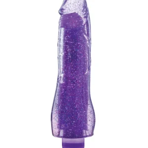 Blush Glow Dicks Glitter Vibrator Molly - Purple Fast Shipping