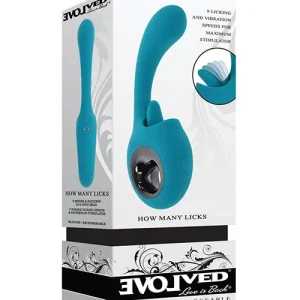Big Sale Evolved How Many Licks G-Spot Vibrator - Teal