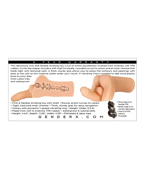 Gender X Backdoor Bash Stroker - Light Instant Buy