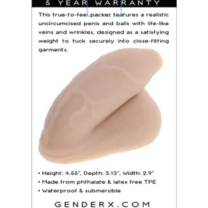Gender X The Uncircumcised Packer - Light Best Seller
