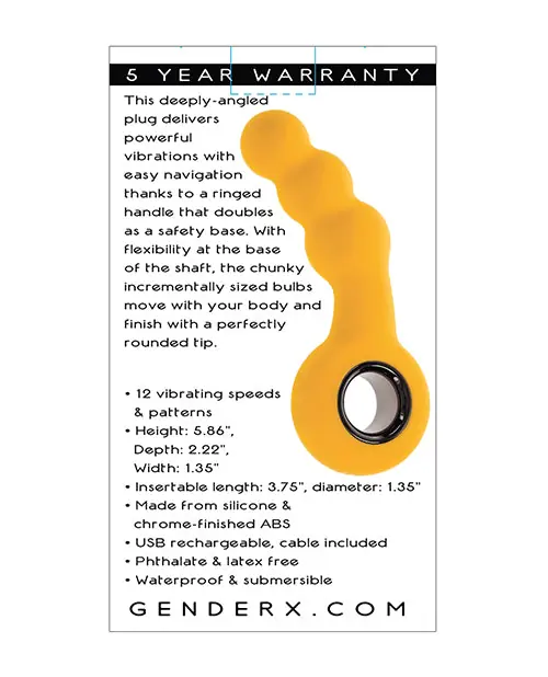 Seasonal Sale Gender X Bumble Angled Plug - Yellow