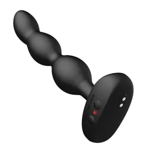 Lovense Ridge Bumpy Anal Plug - Black Money Back Guarantee