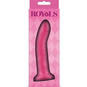 Trending Royals 5" Charlie Curved Dildo - Metallic Pink