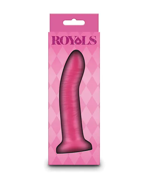 Trending Royals 5" Charlie Curved Dildo - Metallic Pink
