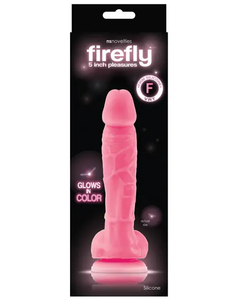Firefly 5" Silicone Glowing Dildo - Pink Place Order